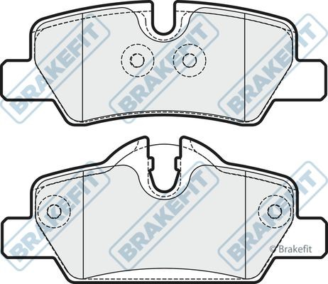 Apec rear brake pad set - rear, for