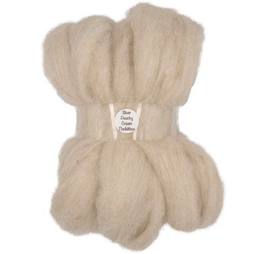 Corriedale wool sliver 100g - sliver,
