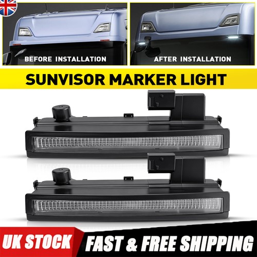 2pcs sunvisor led - 2pcs, white