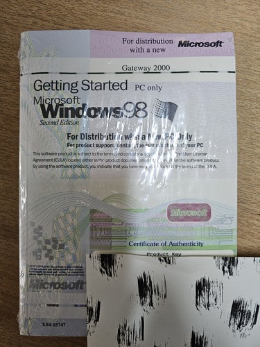 Microsoft windows second - 98,
