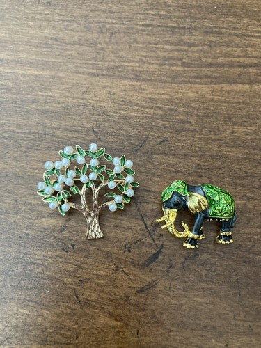 Lot gold tone enamel - tone,