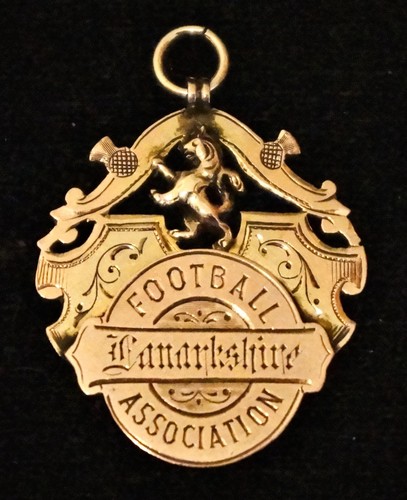 9ct gold football - gold, medal