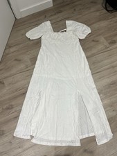ASOS DESIGN Maternity square neck white dress size 16