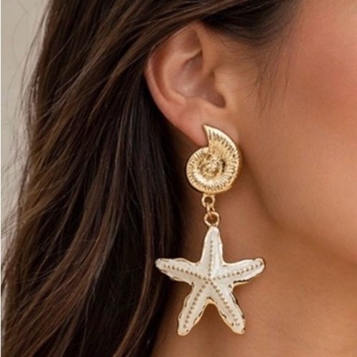 Elegant beach starfish drop - beach,