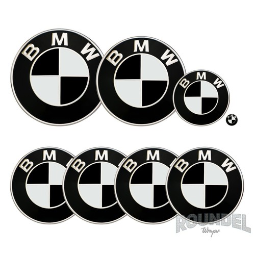 For bmw badges matte black - for,
