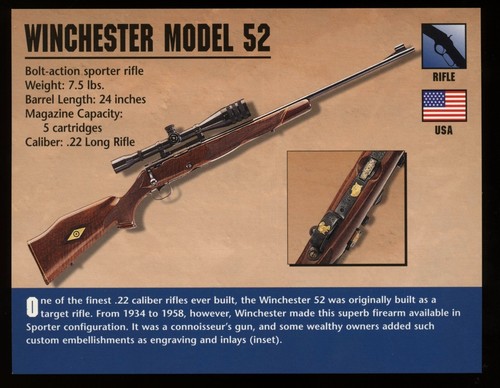 Winchester model rifle - 52,