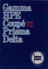 Lancia Range 1983-1984 UK Market Sales Brochure Delta, Prisma, Coupe, HPE, Gamma