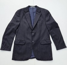 Vintage Baumler Pinstripe Suit 2 Piece Wool Black/Grey Jacket Size 52 41R 