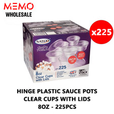 Satco Hinge Plastic Sauce Pots