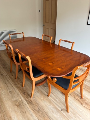 Solid yew extendable - , dining