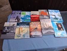 Job Lot of 10 Naval History Books .