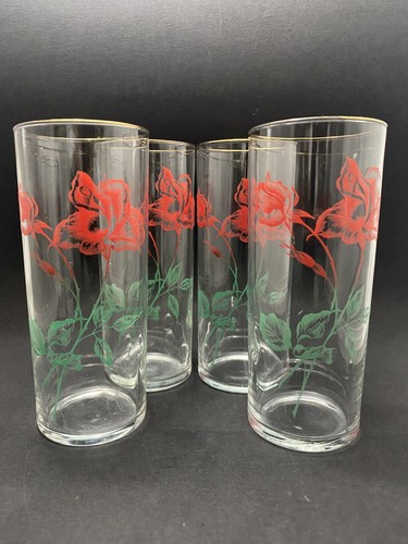 Vintage 1960s tall glasses - tall,