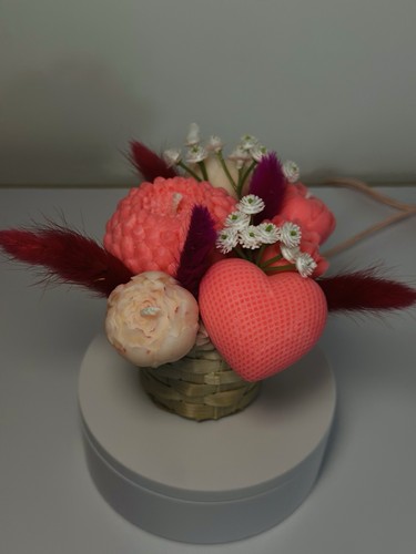 Mini baskets with scented wax - with,