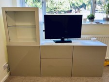 IKEA Besta TV Unit Grey/Beige. Excellent Condition. Collection Only