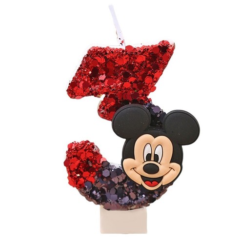 Mickey mouse birthday candle - birthday,