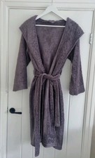 Dorothy Perkins  Lilac Soft Plush Hooded Dressing Gown/Bathrobe  Size small