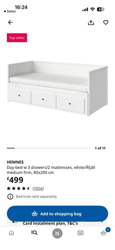 Ikea hemnes daybed bed frame - hemnes,