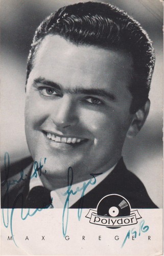 Max greger original autograph - max,