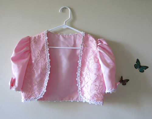Vintage handmade pink lace - vintage,