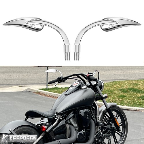 10mm chrome teardrop side - 2x,
