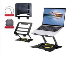 360° Metal Portable Laptop Tablet Stand Riser Bracket Adjustable Holder For Desk