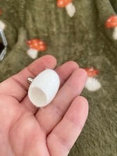 Jumping Spider Enclosure Decoration x2 White Silk Cocoon Hide