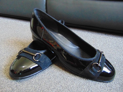 Ladies gabor black patent - gabor,