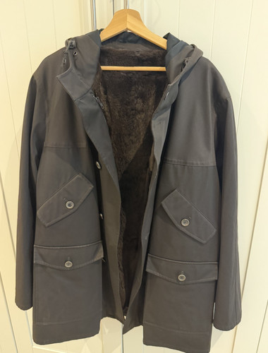 Giorgio armani hooded overcoat - giorgio,