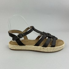 Fatface Adira Cage Dark Brown Straps Espadrille Roman Gladiator Sandals EU38 UK5