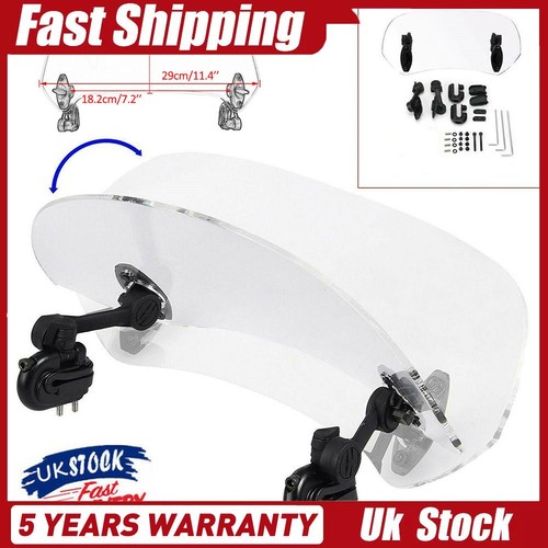 Motorcycle clip windshield - on,
