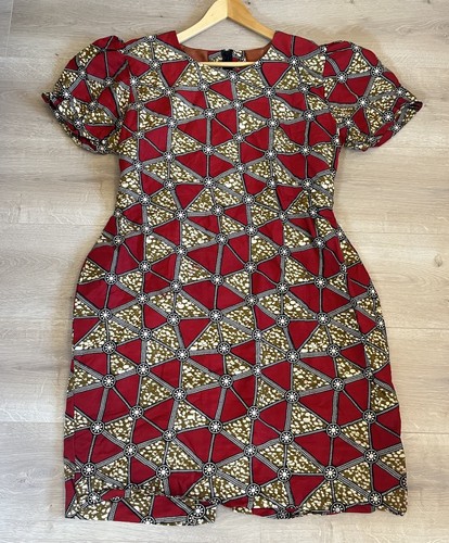 African print dress handmade - print,