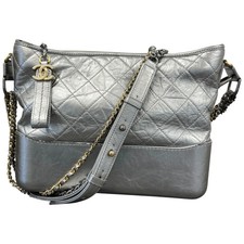 Chanel Women's Medium Gabrielle Hobo Handbag Silver
