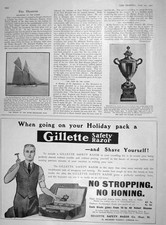 Old Antique Print 1907