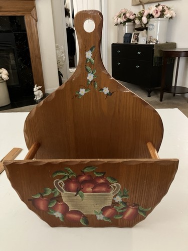 Vintage hand painted wooden - painted,