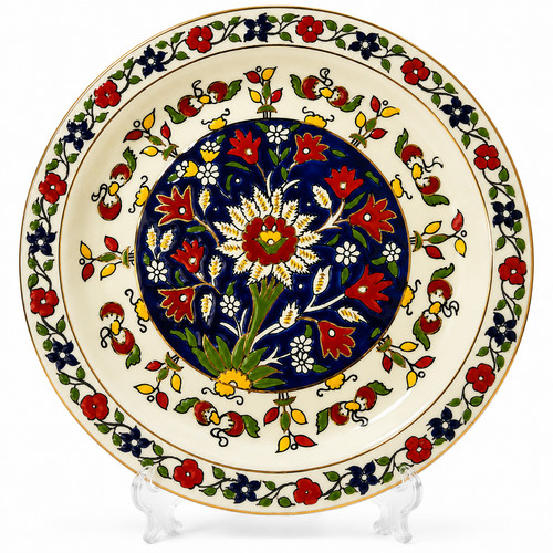 Vintage ibiscus keramik rhodes - vintage,