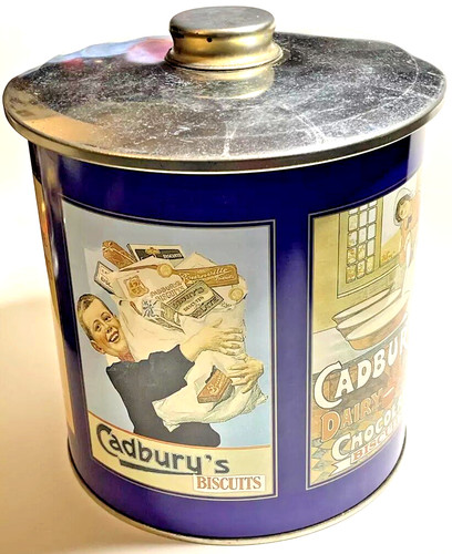 Vintage cookie tin cadbury - vintage,