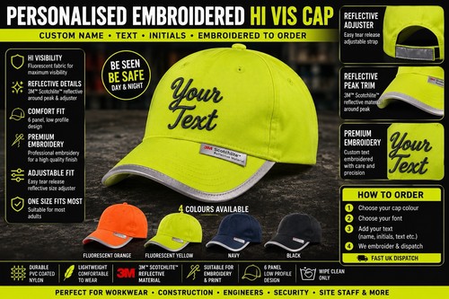 Personalised vis cap - personalised,