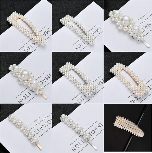 Large pearl hair - clips, slide