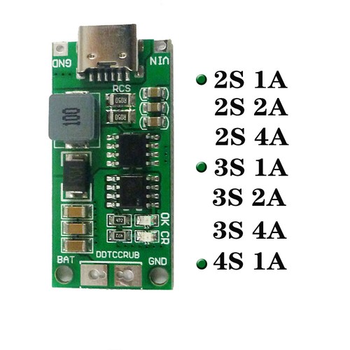 4s boost 18650 - 1-4a, 2s/3s/4s
