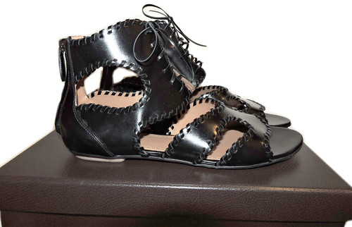 Alaia flat sandals - flat,
