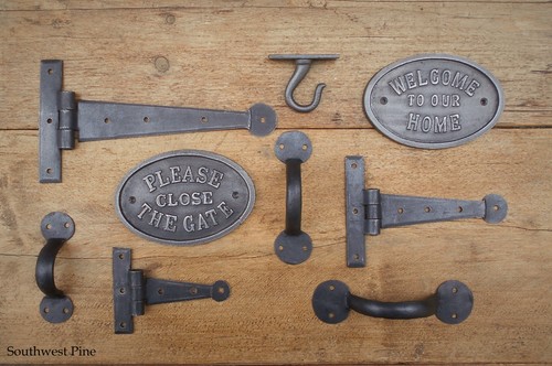 Cast iron handles - cast, signs