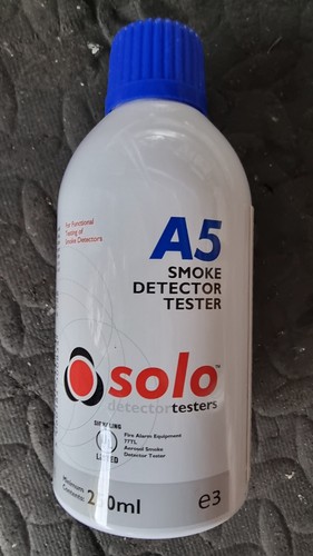 Solo smoke detector test - smoke,