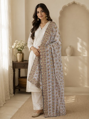 Indian multicoloured dupatta - indian,