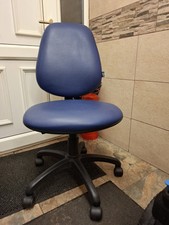 OFFICE/TYPIST CHAIR IN BLUE (RISE &FALL) BY "ASK"