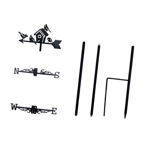 Metal birdhouse weathervane - metal,