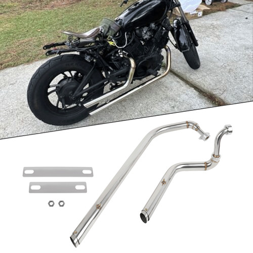 Polish exhaust pipes - exhaust, w/muffler