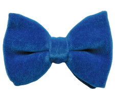 Vintage velvet bow tie clip - , on