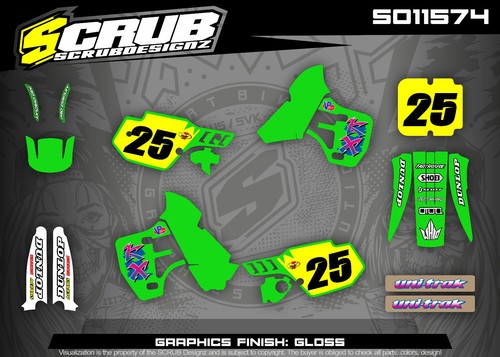 Graphics kit kawasaki kx500 - graphics,
