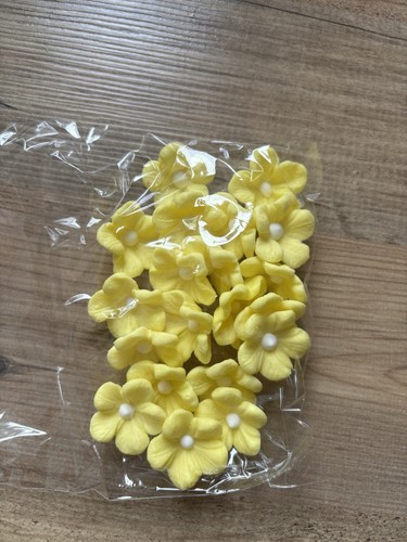 Yellow hydrangea fondant - yellow,