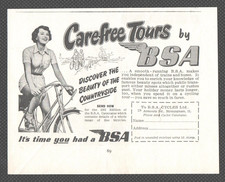 BSA  CYCLES of BIRMINGHAM bike : Original Vintage 1951 Advert POST FREE